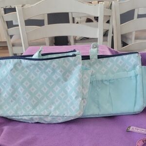Thirty-One Light Blue Tote Bag